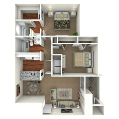 Hawke Apartment Homes Irving FloorPlan 9