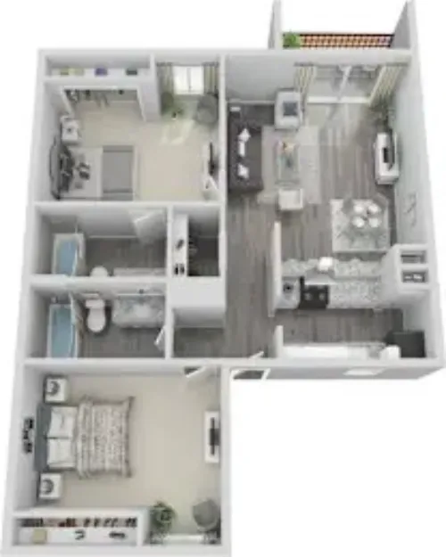 Hendrix Apartments Arlington Floorplan 3