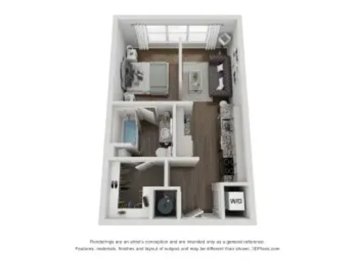 Heritage Towers Lewisville FloorPlan 1