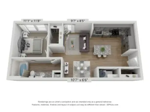 Heritage Towers Lewisville FloorPlan 4