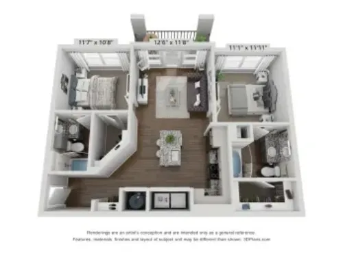 Heritage Towers Lewisville FloorPlan 7