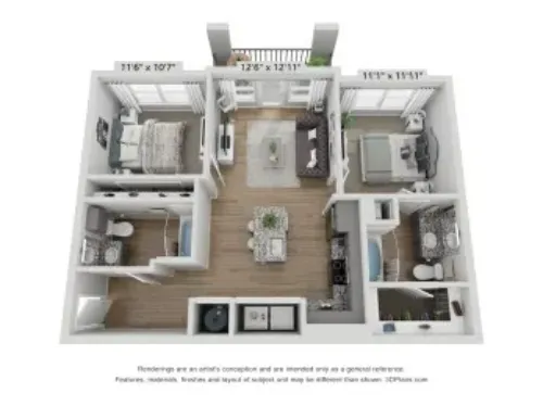 Heritage Towers Lewisville FloorPlan 8
