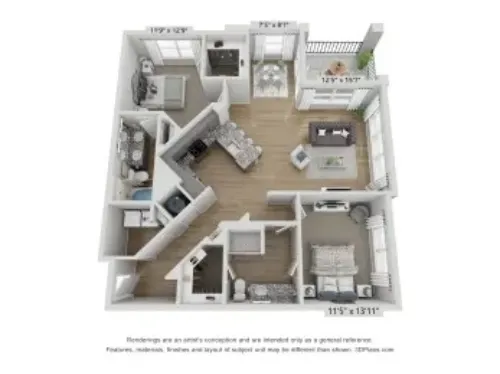 Heritage Towers Lewisville FloorPlan 9