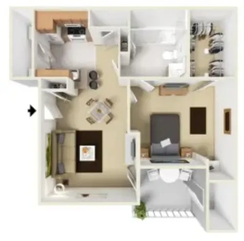 Highland Luxury Living Lewisville FloorPlan 1