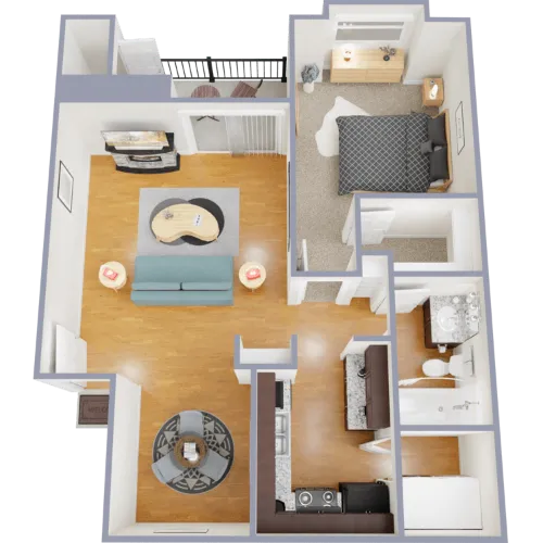 Irving Park Apartments Irving TX FloorPlan 1