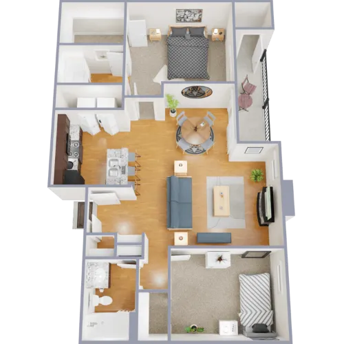 Irving Park Apartments Irving TX FloorPlan 3