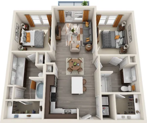 Junction at Galatyn Park Richardson floor plan 1