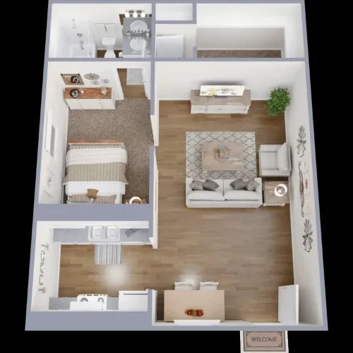 La Fortuna Apartments floor plan 1