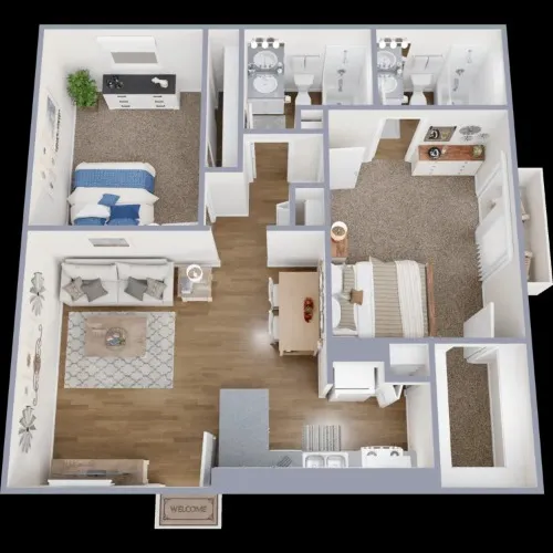 La Fortuna Apartments floor plan 4