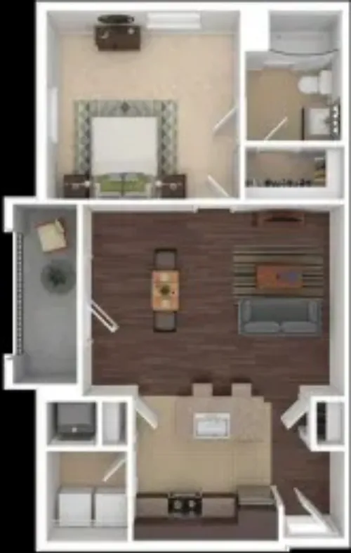 Lake Villas Apartments Granbury FloorPlan 3