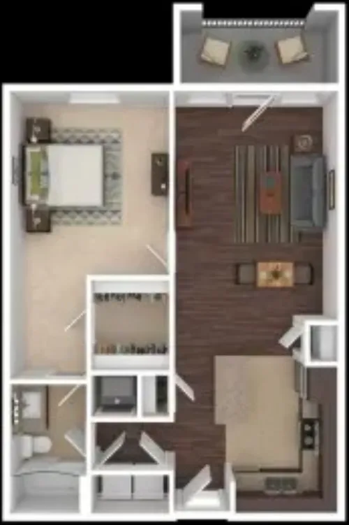 Lake Villas Apartments Granbury FloorPlan 4