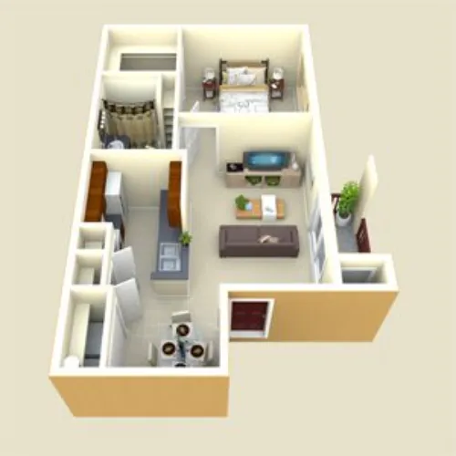 Lakeside Apartments Granbury floor plan 1