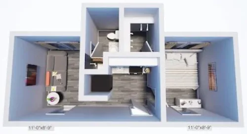 Landen Apartment Homes Irving FloorPlan 1