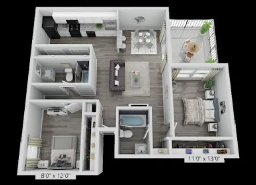 Landen Apartment Homes Irving FloorPlan 4