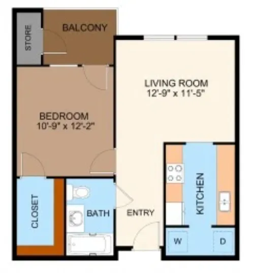 Landings of Carrier Parkway Grand Prairie FloorPlan 2