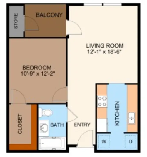 Landings of Carrier Parkway Grand Prairie FloorPlan 4