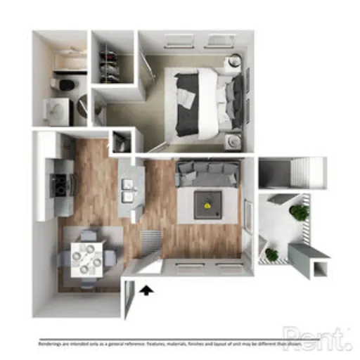 Larkin Apartment Homes McKinney Floorplan 1