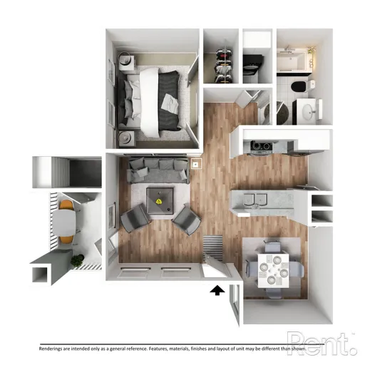 Larkin Apartment Homes McKinney Floorplan 2