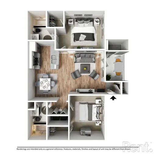 Larkin Apartment Homes McKinney Floorplan 6