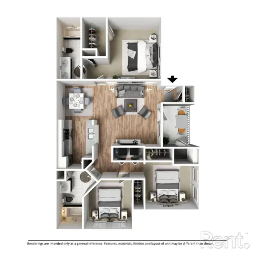 Larkin Apartment Homes McKinney Floorplan 7