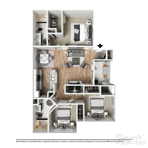 Larkin Apartment Homes McKinney Floorplan 8