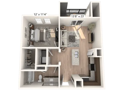 Luxia Grand Prairie FloorPlan 1