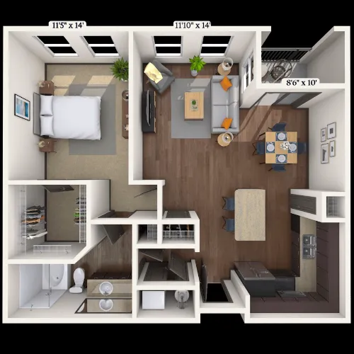 MAA Eastside Richardson FloorPlan 14