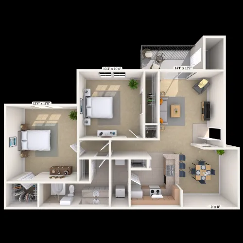 MAA Grand Courtyards Grand Prairie FloorPlan 10