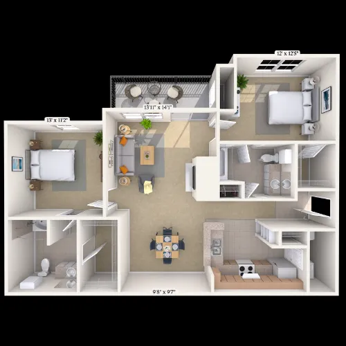 MAA Grand Courtyards Grand Prairie FloorPlan 12