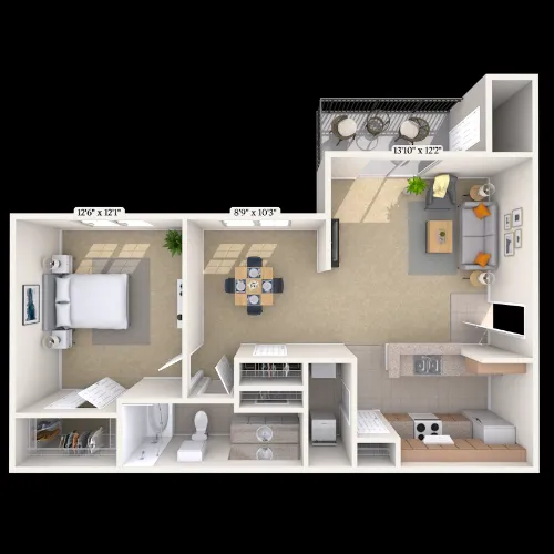 MAA Grand Courtyards Grand Prairie FloorPlan 2