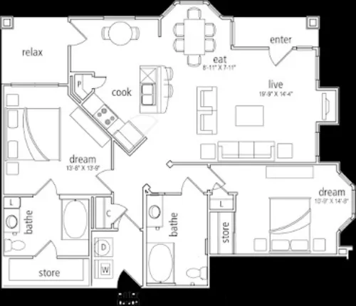 Mansions at Sunset Ridge Carrollton FloorPlan 18