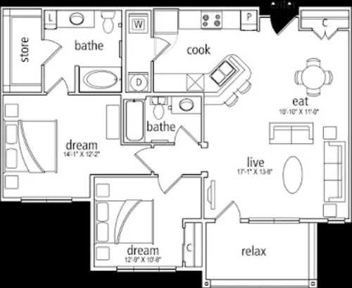 Mansions at Sunset Ridge Carrollton FloorPlan 24