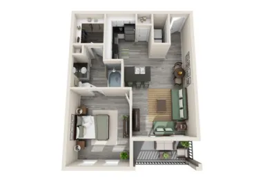 McKinney Square Apartments Floorplan 1
