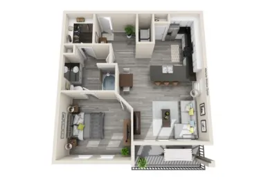 McKinney Square Apartments Floorplan 5
