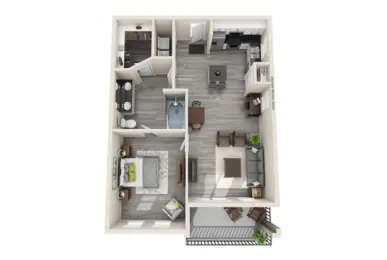 McKinney Square Apartments Floorplan 6