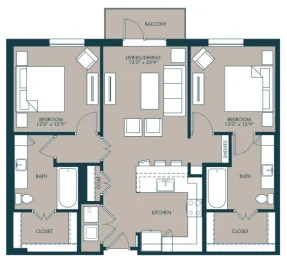McKinney Village Apartments Floorplan 10