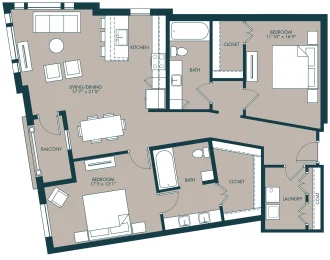 McKinney Village Apartments Floorplan 15