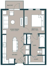 McKinney Village Apartments Floorplan 5