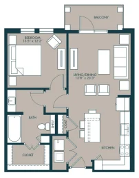 McKinney Village Apartments Floorplan 7
