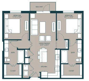 McKinney Village Apartments Floorplan 9