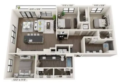 Merit Lewisville FloorPlan 13
