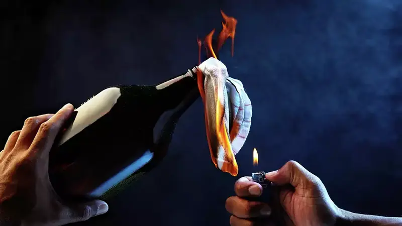Molotov cocktails