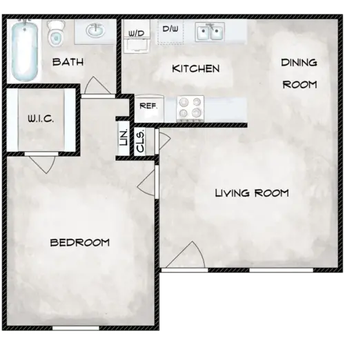 Montego Bay Apartments Irving Floorplan 2