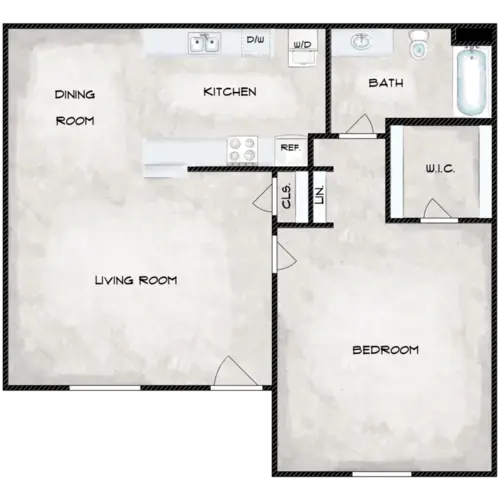 Montego Bay Apartments Irving Floorplan 3