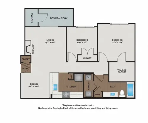 Montelena Apartments Grapevine Floorplan 3