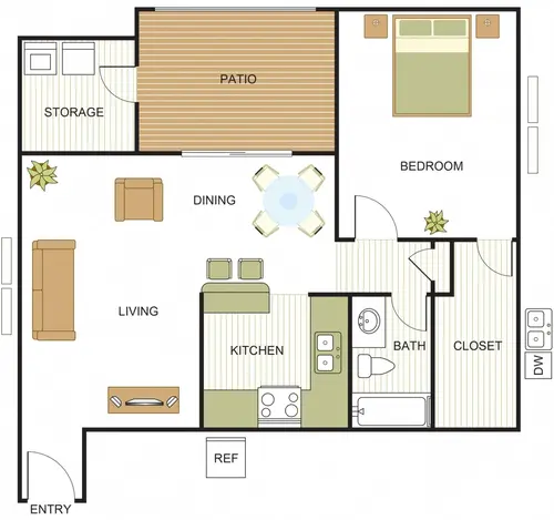 Newport Apartments Irving Floorplan 3