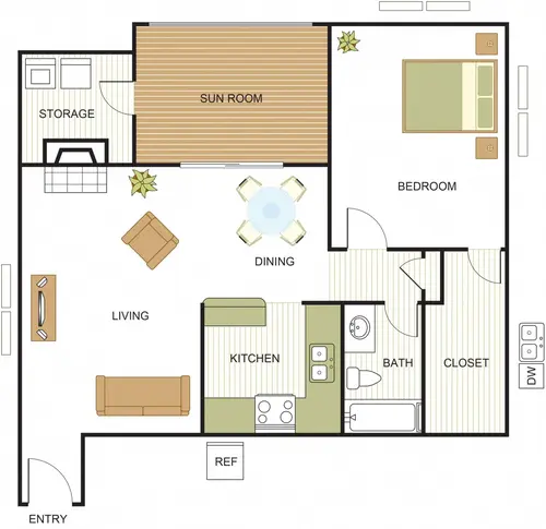 Newport Apartments Irving Floorplan 4