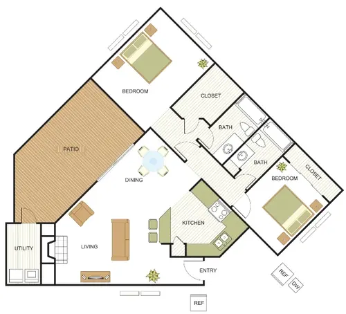 Newport Apartments Irving Floorplan 8
