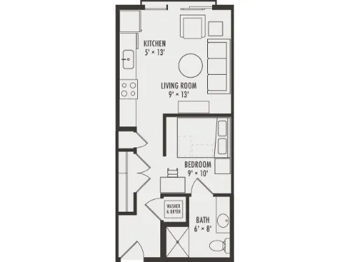 Northside Apartments Richardson FloorPlan 1