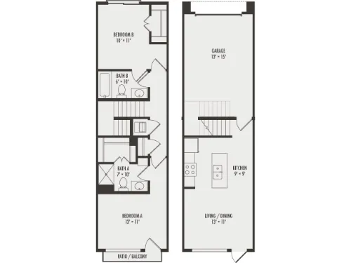 Northside Apartments Richardson FloorPlan 16